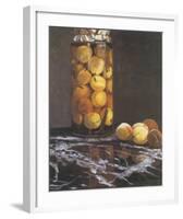 Jar of Peaches-Claude Monet-Framed Premium Giclee Print