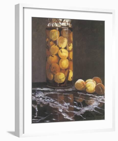 Jar of Peaches-Claude Monet-Framed Premium Giclee Print