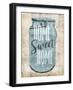 Jar Sweet Home-Jace Grey-Framed Art Print