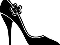 High Heel Shoes (Silhouette)-jara3000-Art Print