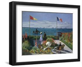 Jardin a Sainte-Adresse, 1866/1867-Claude Monet-Framed Giclee Print