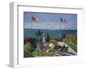 Jardin a Sainte-Adresse, 1866/1867-Claude Monet-Framed Giclee Print