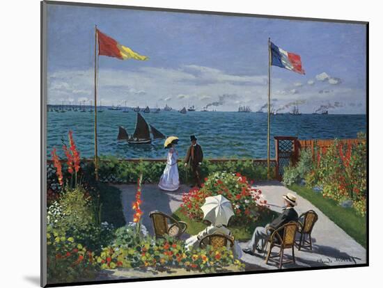 Jardin a Sainte-Adresse, 1866/1867-Claude Monet-Mounted Giclee Print