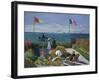 Jardin a Sainte-Adresse, 1866/1867-Claude Monet-Framed Giclee Print