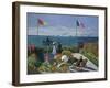 Jardin a Sainte-Adresse, 1866/1867-Claude Monet-Framed Giclee Print