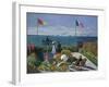 Jardin a Sainte-Adresse, 1866/1867-Claude Monet-Framed Giclee Print