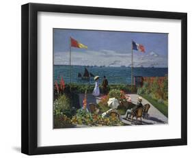 Jardin a? Sainte-Adresse, 1866/1867-Claude Monet-Framed Art Print