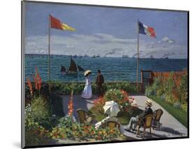 Jardin a? Sainte-Adresse, 1866/1867-Claude Monet-Mounted Art Print