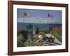 Jardin a? Sainte-Adresse, 1866/1867-Claude Monet-Framed Art Print