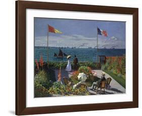 Jardin a? Sainte-Adresse, 1866/1867-Claude Monet-Framed Art Print