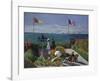 Jardin a? Sainte-Adresse, 1866/1867-Claude Monet-Framed Art Print