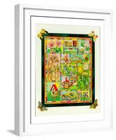 Jardin Aux Papillons II-J^ Meridith-Framed Art Print