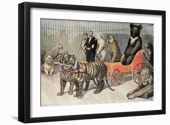 Jardin D'Acclimatation Paris Zoo (1895)-null-Framed Giclee Print
