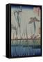 Jardin d'iris ?orikiri-Ando Hiroshige-Framed Stretched Canvas