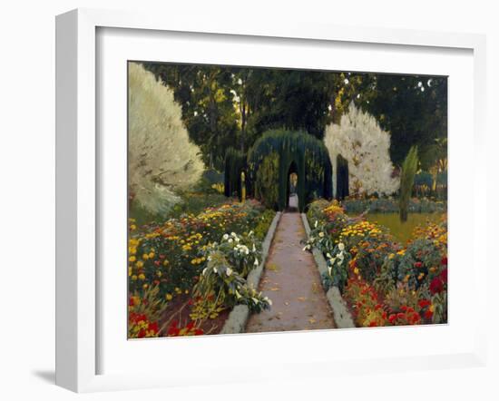 Jardín De Aranjuez. Glorieta Ii-Santiago Rusiñol-Framed Giclee Print