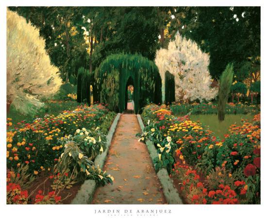 Jardin de Aranjuez' Posters - Santiago Rusinol | AllPosters.com