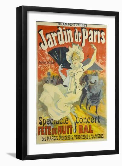 Jardin De Paris-Jules Chéret-Framed Giclee Print
