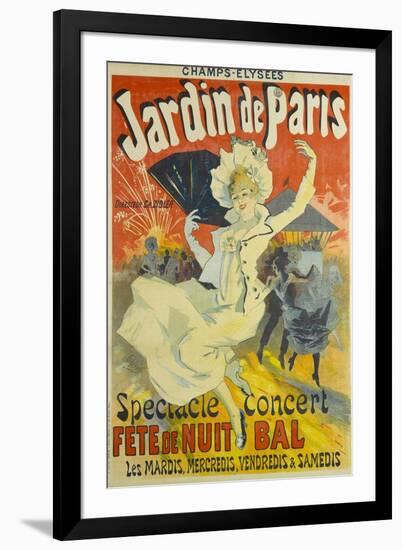 Jardin De Paris-Jules Chéret-Framed Giclee Print