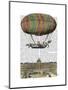 Jardin De Tuileries Hot Air Balloon-Fab Funky-Mounted Art Print