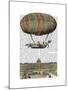 Jardin De Tuileries Hot Air Balloon-Fab Funky-Mounted Art Print