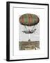 Jardin De Tuileries Hot Air Balloon-Fab Funky-Framed Art Print