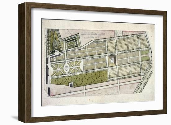 Jardin des Plantes-Charles De Wailly-Framed Giclee Print