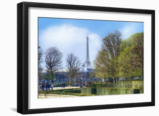 Jardin des Tuileries-Cora Niele-Framed Giclee Print