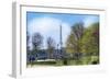 Jardin des Tuileries-Cora Niele-Framed Giclee Print