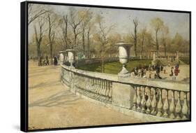 Jardin Du Luxembourg, 1883-Fritz Thaulow-Framed Stretched Canvas