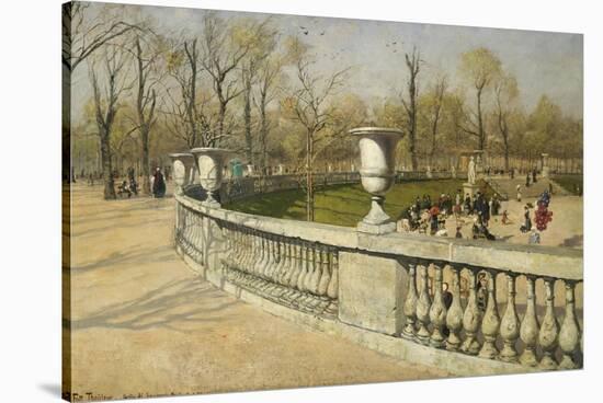 Jardin Du Luxembourg, 1883-Fritz Thaulow-Stretched Canvas