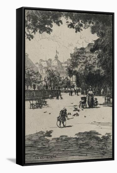 Jardin Du Luxembourg, 1915-Frank Milton Armington-Framed Stretched Canvas