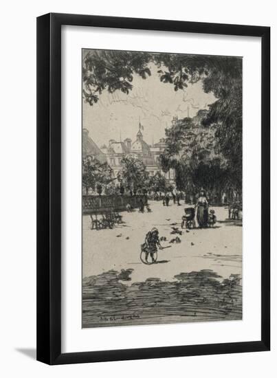 Jardin Du Luxembourg, 1915-Frank Milton Armington-Framed Giclee Print