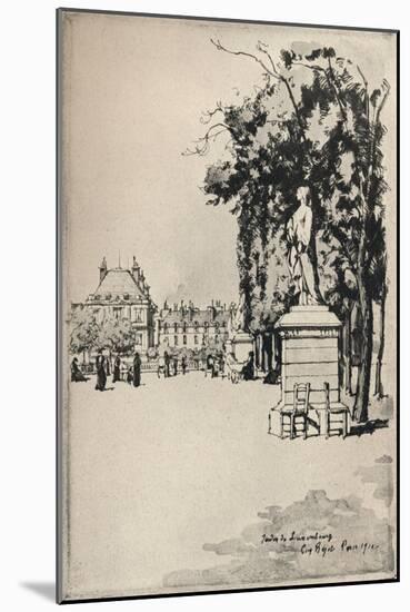 Jardin Du Luxembourg, 1915-Eugene Bejot-Mounted Giclee Print