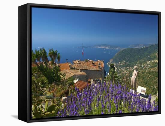 Jardin Exotique in Eze, Cote D´Azur, Alpes-Maritimes, Provence-Alpes-Cote D'Azur, France-Katja Kreder-Framed Stretched Canvas