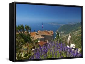 Jardin Exotique in Eze, Cote D´Azur, Alpes-Maritimes, Provence-Alpes-Cote D'Azur, France-Katja Kreder-Framed Stretched Canvas