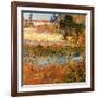 Jardin fleuri a Arles (Détail)-Vincent van Gogh-Framed Art Print