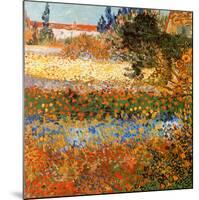 Jardin fleuri a Arles (Détail)-Vincent van Gogh-Mounted Art Print