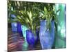 Jardin Majorelle and Museum of Islamic Art, Villa Pottery, Marrakech, Morocco-Walter Bibikow-Mounted Photographic Print