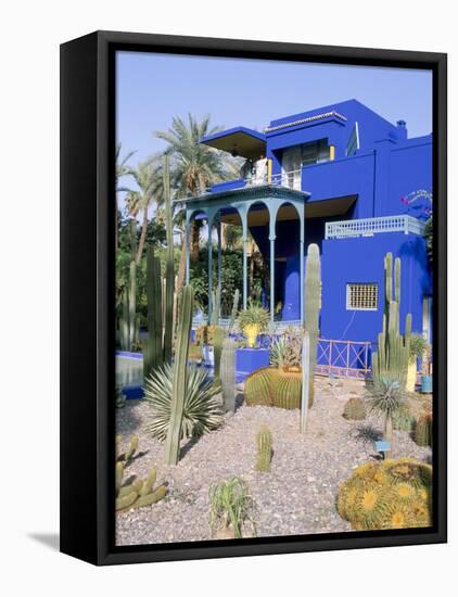 Jardin Majorelle, Marrakech (Marrakesh), Morocco, North Africa, Africa-Bruno Morandi-Framed Stretched Canvas