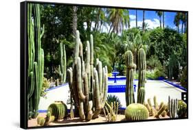 Jardin Majorelle - Marrakech - Morocco - North Africa - Africa-Philippe Hugonnard-Framed Stretched Canvas