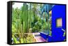 Jardin Majorelle - Marrakech - Morocco - North Africa - Africa-Philippe Hugonnard-Framed Stretched Canvas