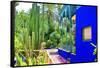 Jardin Majorelle - Marrakech - Morocco - North Africa - Africa-Philippe Hugonnard-Framed Stretched Canvas