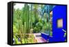 Jardin Majorelle - Marrakech - Morocco - North Africa - Africa-Philippe Hugonnard-Framed Stretched Canvas