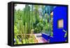 Jardin Majorelle - Marrakech - Morocco - North Africa - Africa-Philippe Hugonnard-Framed Stretched Canvas