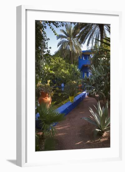 Jardin Majorelle, Owned by Yves St. Laurent, Marrakech, Morocco, North Africa, Africa-Stephen Studd-Framed Photographic Print