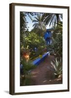 Jardin Majorelle, Owned by Yves St. Laurent, Marrakech, Morocco, North Africa, Africa-Stephen Studd-Framed Photographic Print