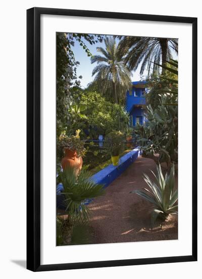 Jardin Majorelle, Owned by Yves St. Laurent, Marrakech, Morocco, North Africa, Africa-Stephen Studd-Framed Photographic Print