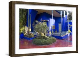 Jardin Majorelle, Owned by Yves St. Laurent, Marrakech, Morocco, North Africa, Africa-Stephen Studd-Framed Photographic Print