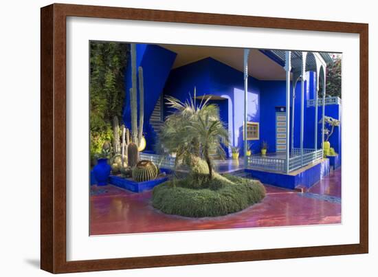 Jardin Majorelle, Owned by Yves St. Laurent, Marrakech, Morocco, North Africa, Africa-Stephen Studd-Framed Photographic Print