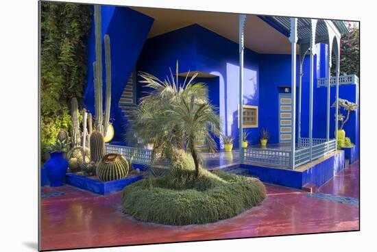 Jardin Majorelle, Owned by Yves St. Laurent, Marrakech, Morocco, North Africa, Africa-Stephen Studd-Mounted Photographic Print